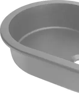 Sanitárna keramika DEANTE - Silia - Granitové umývadlo šedá oval CQS_SU6U