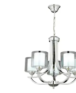 Svietidlá  Luster na reťazi NOVARA 5xE27/40W/230V lesklý chróm 683AVN1434
