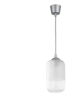 Svietidlá BRILAGI - LED Luster na lanku RETRO GLASS 1xE27/60W/230V pr. 14 cm strieborná/biela NSTK7777+TK8612A