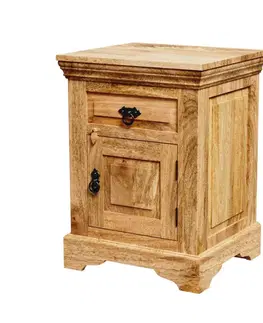 Nočné stolíky Nočný stolík Guru 45x60x40 indický masív mango
