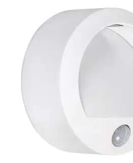 Záhradné lampy Rabalux 7980 - LED Vonkajšie nástenné svietidlo so senzorom AMARILLO LED/1,5W/3xAA IP44 biela  7980