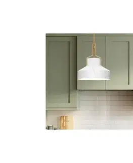 Svietidlá Elstead Quoizel QZ-BRECKEN-2P-AB-ABG - Luster BRECKEN 2xE27/60W/230V zlatý s mramorovým dekorom QZ-BRECKEN-2P-AB-ABG