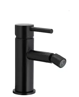 Kúpeľňové batérie KFA - MOZA bidetová batéria, čierna + click/clack 5037-015-81
