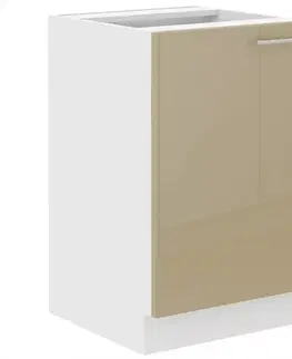 Kuchynské skrinky stojace Kuchynská skrinka Lara 50zl 1f Bb Mdf Cappucino lesk