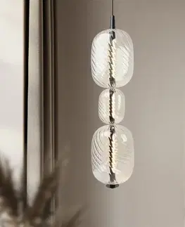 Stropná svetla PLAYA lampa wisząca czarny 12W LED 3000K klosz bezbarwny