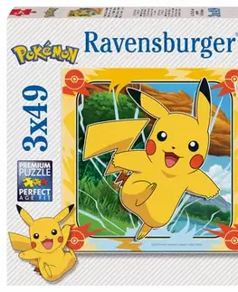 Do 99 dielikov Ravensburger Pokémon 3x49 dielikov