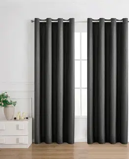 Závesy do spálne Záves na priechodkách NORI 005/185GSM 140x250 sivý