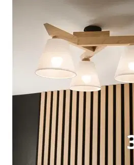 Svietidlá BRILAGI - LED  Prisadený luster ANTHONY 3xE14/40W/230V dub/biela 8590828610601