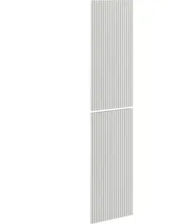 Kúpeľňový nábytok MEXEN - Rivel čelo pre kúpeľňovú skrinku reliéf 35 x 80 cm (2 ks.), sivý mat 91A21-1600-300-2-62