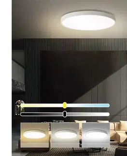 Svietidlá  NEO 07315L-LED Stmievateľné stropné svietidlo SEMPLICI 96W/230V priemer 80 cm Wi-Fi Tuya biela + diaľkový ovládač 07315L