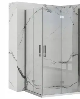 Sprchovacie kúty REA - Sprchová kabína Molier Chrome Double 90x90 KPL-K6372