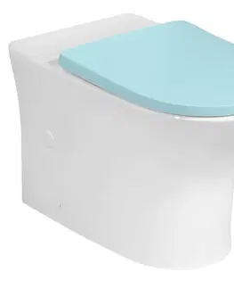 Doplnky do kúpeľne Bruckner - LEON misa pre kombi WC, Rimless, 61,5x37cm, spodný/zadný odpad, biela 201.421.4