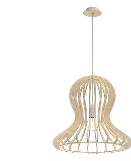 Svietidlá -  5017 - Závesný luster na lanku OCTO 1xE27/20W/230V béžový 5017