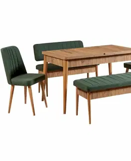 Konferenčné stolíky Jedálenská súprava Vina Atlantic Pine and GreenII, 5 ks