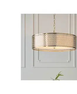 Svietidlá Endon 101569 - Luster na reťazi CORDERO 3xE27/10W/230V zlatý 101569