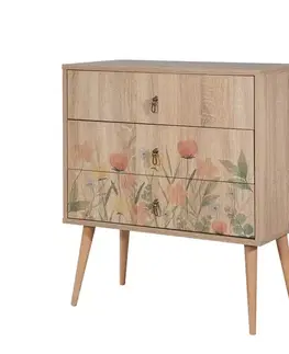 Nočné stolíky Nočný stolík City Trio Tulip