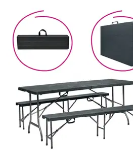 Záhradný pivný set - stôl a lavica Záhradný skladací set ULMER Tempo Kondela