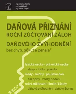 Dane, účtovníctvo Daňová přiznání FO a PO za rok 2023