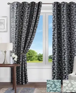 Závesy do spálne Záves na páske SHADOV HM-LF0805/135x180/čierny