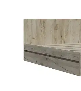 Manželské postele SONIJA  manželská posteľ 160, dub Craft sivý