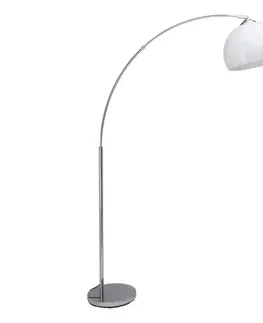 Lampy Brilliant - Stojacia lampa VESSA 1xE27/60W/230V lesklý chróm/biela 92940/75