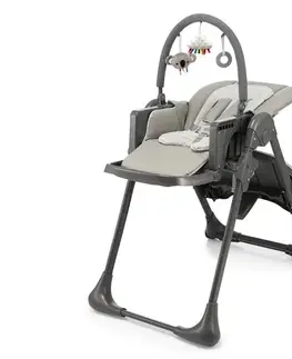 Jedálenská stolička KINDERKRAFT - Detská jedálenská stolička 2v1 TUMMIE sivá KHTUMM00GRY0000