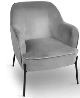 Relaxačné kreslá Kreslo Bob WX-2924 Light Grey Velvet 12