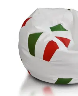 Sedacie vaky a kocky Sedací vak lopta štáty ekokoža TiaHome - Taliansko