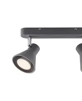 Svietidlá Nordlux - Bodové svietidlo EIK 2xGU10/35W/230V šedé 45770110