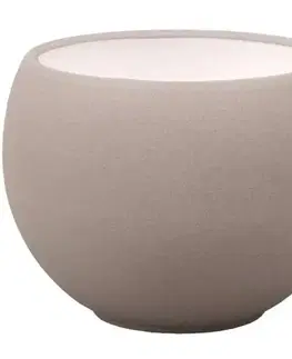 Záhrada Obal na kvetináč  LUNA STRUKTUR d17x13cm hnedá mat