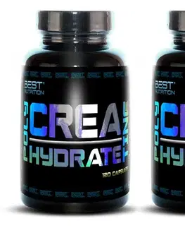 Kreatín HCL+Polyhydrate 1+1 Zadarmo: Polyhydrate Creatine - Best Nutrition 120 kaps. + 120 kaps.