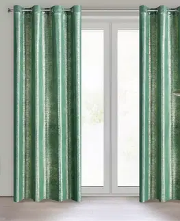 Závesy do spálne Záves MABEL 140x250 na priechodkách 371315 EUROFIRANY