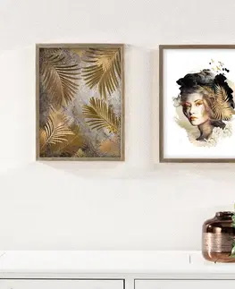Obrazy Obraz Golden Leaves 30x40cm gold