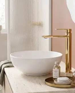 Kúpeľňové batérie REA - Umývadlová batéria VENETA zlatá REA-B6419