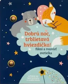 Leporelá, krabičky, puzzle knihy Dobrú noc, trblietavá hviezdička!