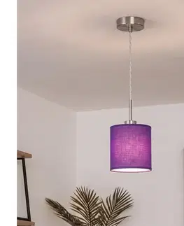 Svietidlá BRILAGI - LED Luster na lankách NUBILA 1xE27/60W/230V pr. 14 cm fialová EG32515+BG1580