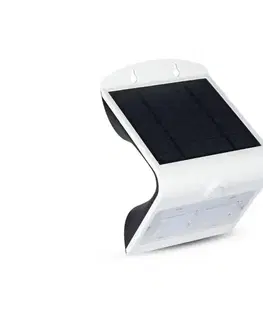 Svietidlá  LED Solárne nástenné svietidlo so senzorom LED/3W/3,7V 3000/4000K IP65 biela 7523