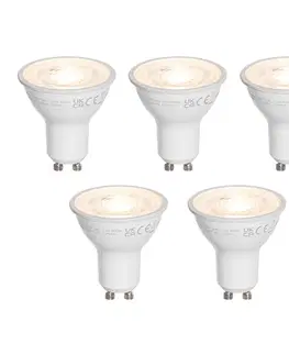 LED osvetlenie Sada 5 LED žiaroviek GU10 50 mm číra 7,5 W 800 lm 3000 K
