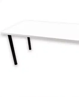 Moderné kancelárske stoly Písací Stôl Pre Hráča 136x66x18 Model 0 Biely Low