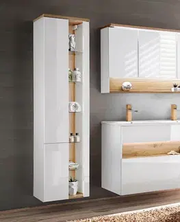 Kúpeľňový nábytok COMAD - Skrinka pod umývadlo 120cm 1 zásuvka BAHAMA WHITE 5907611648407