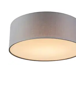 Stropné osvetlenie Stropné svietidlo sivé 30 cm vrátane LED - Drum LED