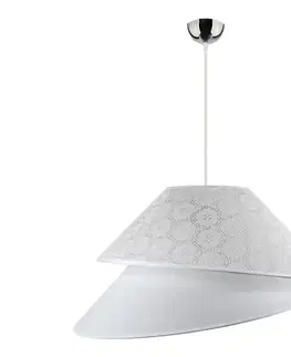Svietidlá  - Luster na lanku COCO 1xE27/40W/230V pr. 50 cm biela 8845