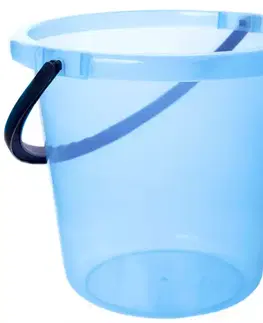 Dekorácie a bytové doplnky Vedro 8 l priehľadné modré 509-03