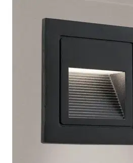 Záhradné lampy Orion AL 11-1217 - LED vestavné svietidlo LORO LED/2W/230V IP65 čierne AL 11-1217 schwarz