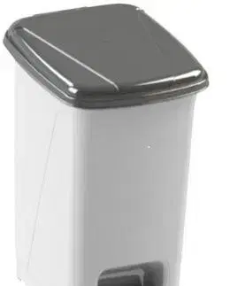 Koše odpadkové MAKRO - Kôš odpad šlapací veľký biely