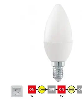 Žiarovky LED Stmievateľná žiarovka C37 E14/6W/230V 3000K - Eglo 54834 54834