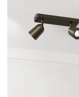 Svietidlá Eglo 901949 - Bodové svietidlo CAMALDOLI 2xGU10/10W/230V bronzové 901949