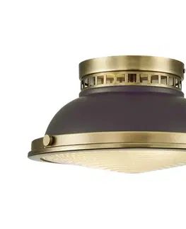 Svietidlá Elstead Hinkley HK-AMELIA-F-M-RB - Stropné svietidlo AMELIA 2xE27/40W/230V čierna/bronzová HK-AMELIA-F-M-RB