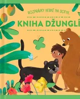 Leporelá, krabičky, puzzle knihy Rozprávky hebké na dotyk: Kniha džunglí