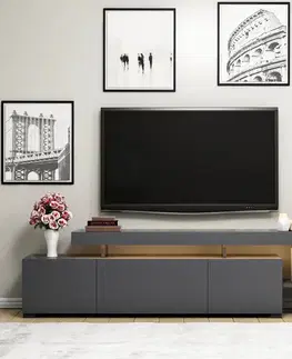 TV stolíky TV stolík BELIZ s LED osvetlením Asirgroup